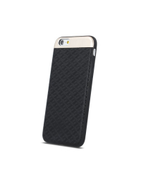 Beeyo Skin Силиконовый Чехол С Текстурой и Металлическими Элементами для Apple iPhone X Черный