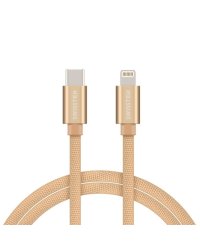 Swissten Textile USB-C To Lightning Кабель Для Зарядки и Переноса Данных Fast Charge / 3A / 1.2m