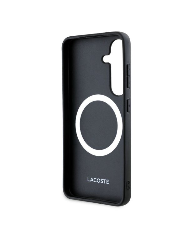 Lacoste Iconic Petit Pique Woven Logo MagSafe Case Чехол для Samsung Galaxy S25