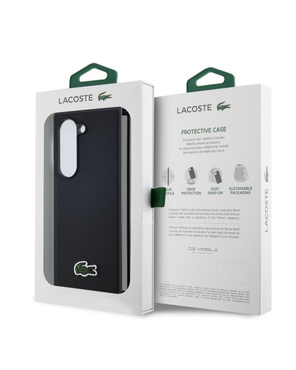 Lacoste Iconic Petit Pique Woven Logo MagSafe Чехол для Samsung Galaxy Z Fold 6