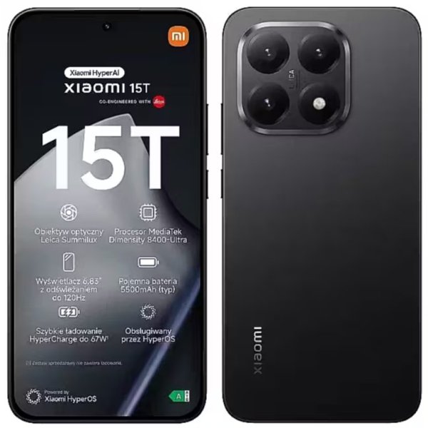 Xiaomi 15T 5G Смартфон 12GB / 512GB Black