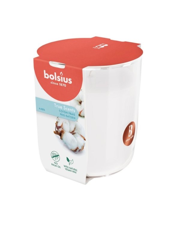 Bolsius True Scents Ароматическая Свеча 97x85mm Fresh Cotton