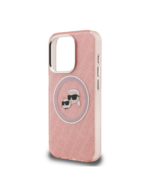 Karl Lagerfeld IML K&CH Heads Repeated Logo MagSafe Case Чехол для Apple iPhone 15 Pro Max