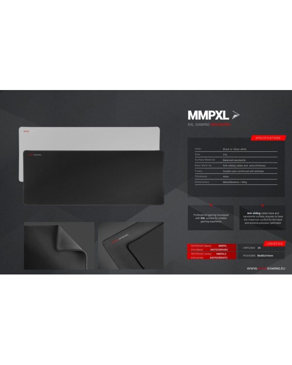 Mars Gaming MMPXL Игровой коврик XL / Dual Layer Nano - textured