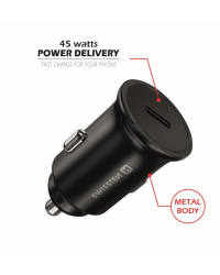 Swissten 45W PD Металлический адаптер для автомобильного зарядного устройства USB-C