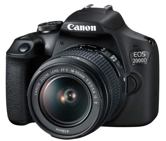 Canon EOS 2000D BK 18-55 IS II EU26 Однообъективный зеркальный фотоаппарат с объективом