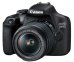 Canon EOS 2000D BK 18-55 IS II EU26 Однообъективный зеркальный фотоаппарат с объективом
