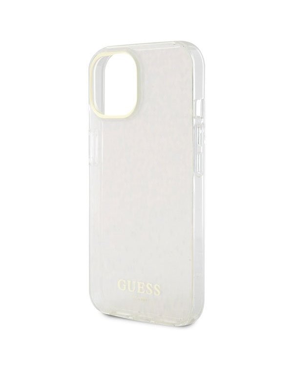 Guess IML Faceted Mirror Disco Iridescent Case Защитный Чехол для iPhone Apple 15
