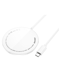 Usams Super Thin Magnetic Зарядное устройство 15W для Apple iPhone / 12 mini / 12 / 12 PRO / 12 PRO MAX / 5V / 2A / 1m USB-C / белое