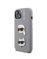 Karl Lagerfeld Grained PU K&CH Heads Case Чехол для Apple iPhone 15