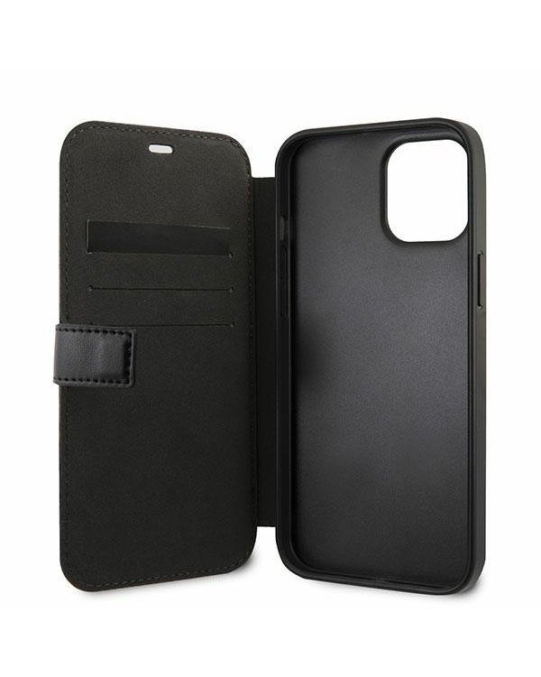 BMW BMFLBKP12MMCARBK M Collection Carbon Book Case Чехол для телефона Apple iPhone 12 / 12 Pro