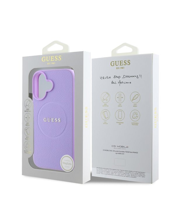 Guess PU Grained Classic Logo MagSafe Case Чехол для Apple iPhone 16