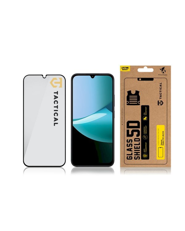 Tactical Glass Shield 5D Защитное стекло для Xiaomi Redmi 15C 4G/5G / чёрный