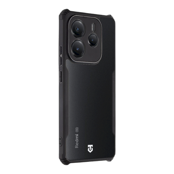Tactical Quantum Stealth Cover Защитный чехол для Xiaomi Redmi Note 14 5G / прозрачный/чёрный