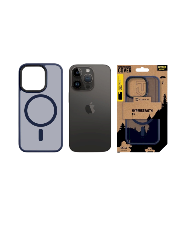 Дополнительное изображение книги «Tactical MagForce Hyperstealth Cover Защитный чехол для iPhone 14 Pro / тёмно-синий»