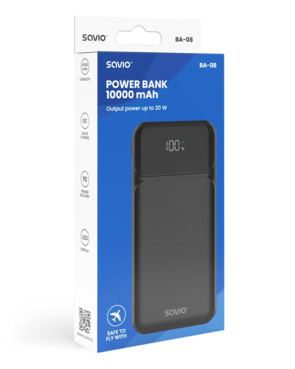 SAVIO BA-08 Внешний аккумулятор 10000mAh