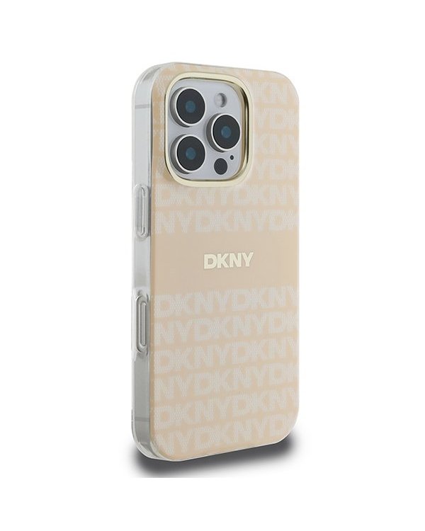 DKNY Repeat Texture Pattern With Stripe Защитный Чехол для Apple iPhone 16 Pro