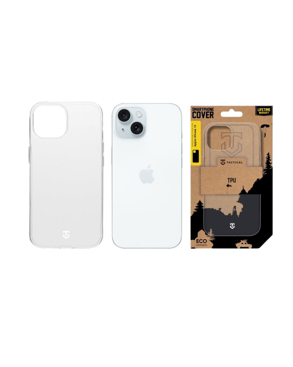 Tactical TPU Cover Защитный чехол для Apple iPhone 15 / прозрачный