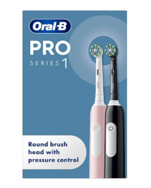 Дополнительное изображение книги «Oral-B Pro 1 Duo pack Электрическая зубная щётка black/pink»