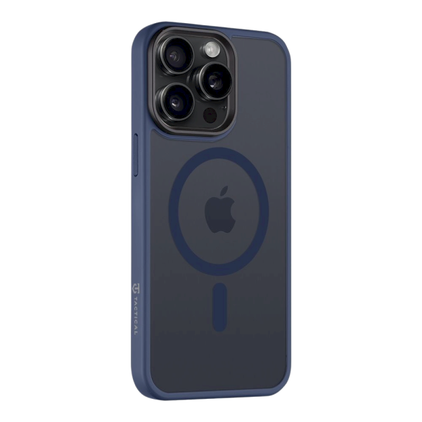 Обложка книги «Tactical MagForce Hyperstealth Cover Защитный чехол для iPhone 15 Pro Max / тёмно-синий»