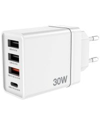 Verbatim CHR-30EU2 USB / USB-C Зарядное Устройство 30W