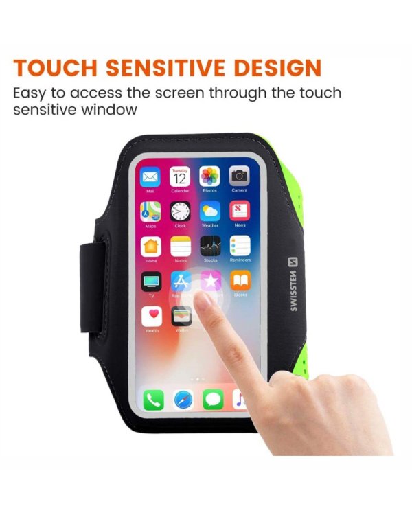 Swissten Чехол- Повязка на руку для телефонов до 6 дюймов