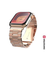 Swissten Металлический ремешок для Apple Watch 1/2/3/4/5/6 / SE / 38 мм / 40 мм / золотая