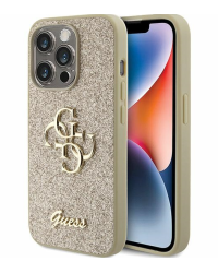 Guess Fixed Glitter Big 4G Case Защитный Чехол для Apple iPhone 15 Plus
