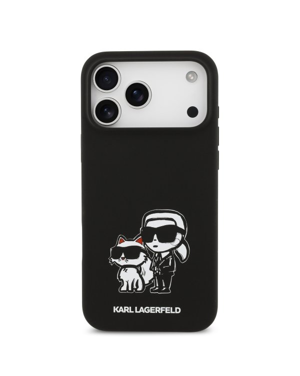 Karl Lagerfeld Ringstand Karl and Choupette MagSafe Case Чехол для Apple iPhone 17 Pro Max