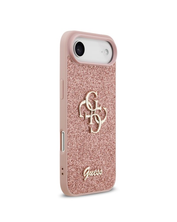Дополнительное изображение книги «Guess PU Fixed Glitter 4G Metal Logo Case Защитный чехол для iPhone Air / розовый»
