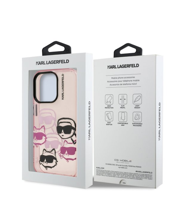 Karl Lagerfeld IML Multi K&CH Heads Case Чехол для Apple iPhone 16 Pro Max