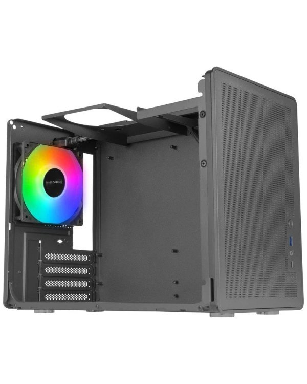 Mars Gaming MCXPS mATX Ultra-Compact Gaming PC Case with MESH & Glass Panel