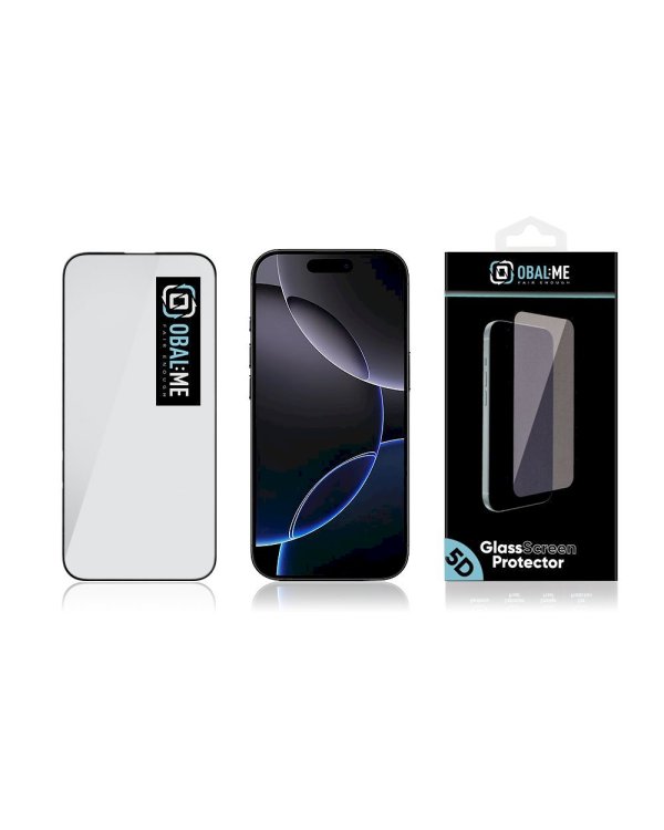 OBAL:ME 5D Glass Screen Protector Защитное стекло для Apple iPhone 16 Pro / чёрный