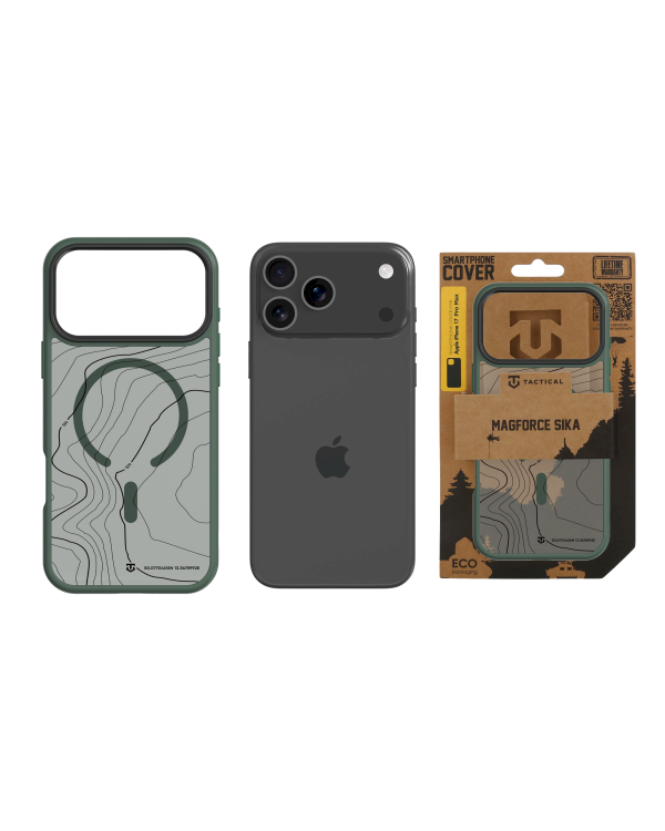 Tactical MagForce Hyperstealth Sika Защитный чехол для iPhone 17 Pro Max / лесной зелёный