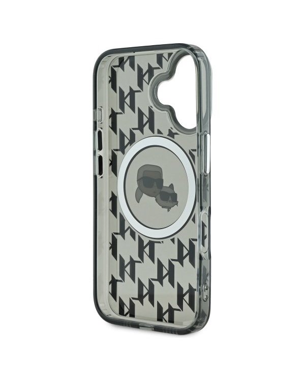 Karl Lagerfeld Hard IML Monogram Karl&Choupette Head MagSafe Case Чехол для Apple iPhone 16
