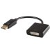 Savio CL-91 DisplayPort на DVI Видео Адаптер / 24 pin (F) / 10.8 Gbps / 1080p