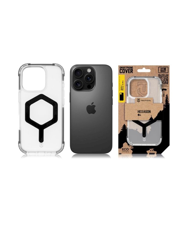 Tactical MagForce Hexagon Cover Защитный чехол для Apple iPhone 16 Pro / чёрный