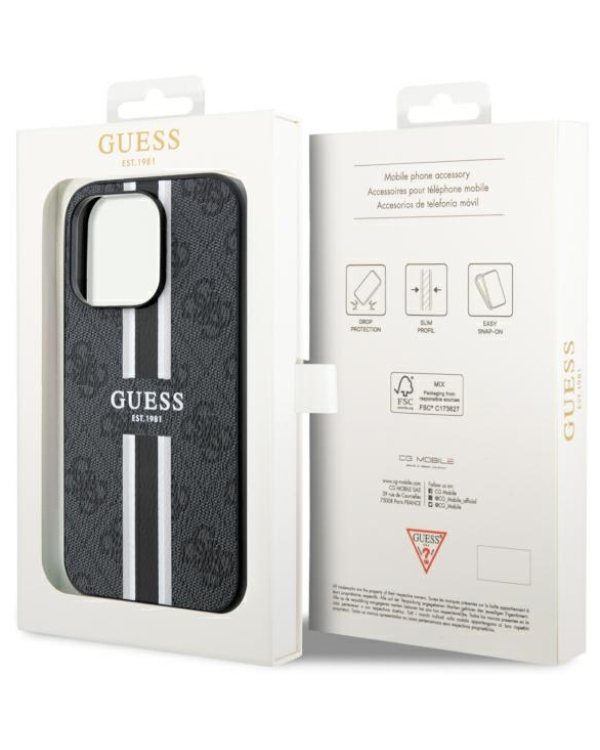 Guess 4G Printed Stripes MagSafe Back case Защитный Чехол для Apple iPhone 14 Pro Max