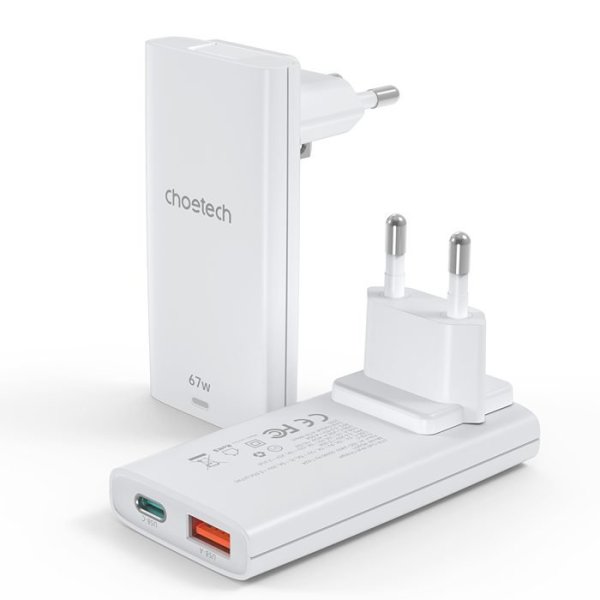 Choetech PD6011 Wall Сharger USB-C 67W PPS / PD3.0 / QC3.0