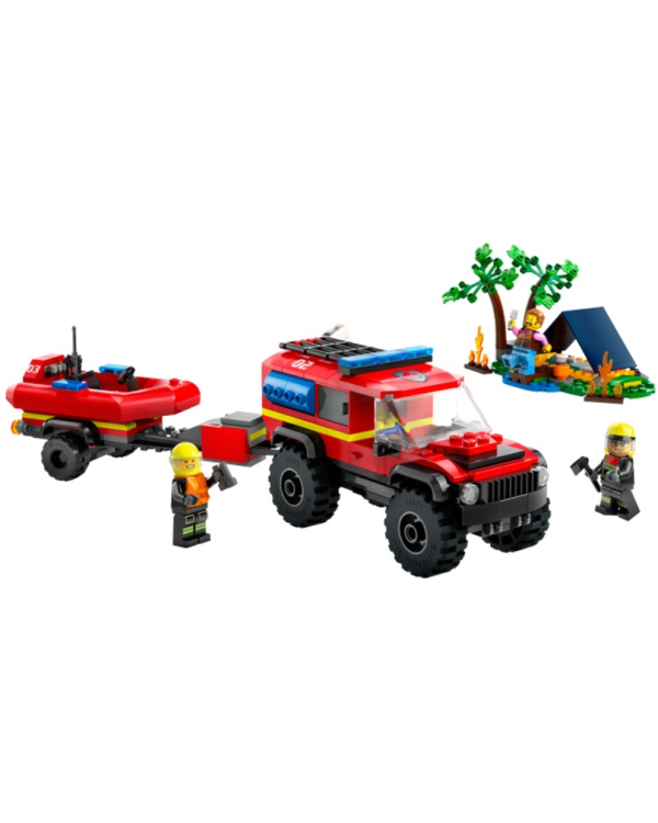 Дополнительное изображение книги «LEGO 60412 4x4 Fire Truck with Rescue Boat Конструктор»