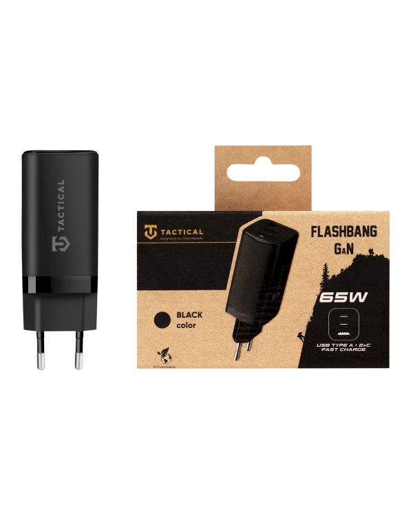 Дополнительное изображение книги «Tactical FlashBang GaN Charger Зарядное устройство 65W / чёрный»