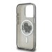 Karl Lagerfeld IML Glitter Karl and Choupette Sketch MagSafe Case Защитный чехол для iPhone 15 Pro / чёрный