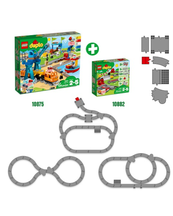 LEGO 10882 DUPLO Railroad Tracks Конструктор