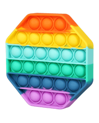 Mocco Bubble Pop Антистрессовая игрушка / Bосьмиугольник - Многоцветный