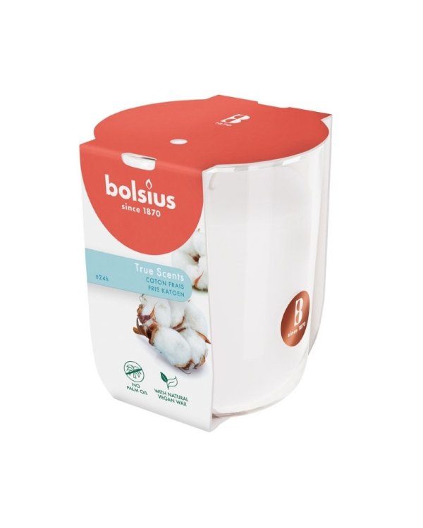Bolsius True Scents Ароматическая Свеча 80x73mm Fresh Cotton