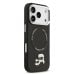 Karl Lagerfeld PU Karl and Choupette Heads Pins MagSafe Case Защитный чехол для iPhone 17 Pro Max / чёрный