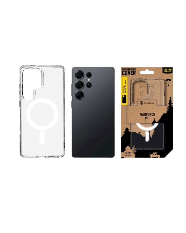 Tactical MagForce Cover Защитный чехол для Samsung Galaxy S25 Ultra / прозрачный