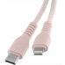 Qualo QKN-CL-16 Kабель USB-C - Lightning 12W / 1.5m / розовый