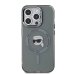 Karl Lagerfeld IML Karl Head Metal Frame MagSafe Case Защитный чехол для iPhone 15 Pro Max / чёрный