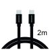 Swissten Textile Универсальный Quick Charge 3.1 USB-C на USB-C Кабель данных 2м